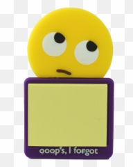 Magnetic Sticky Notes - Rolling Eyes Happy png