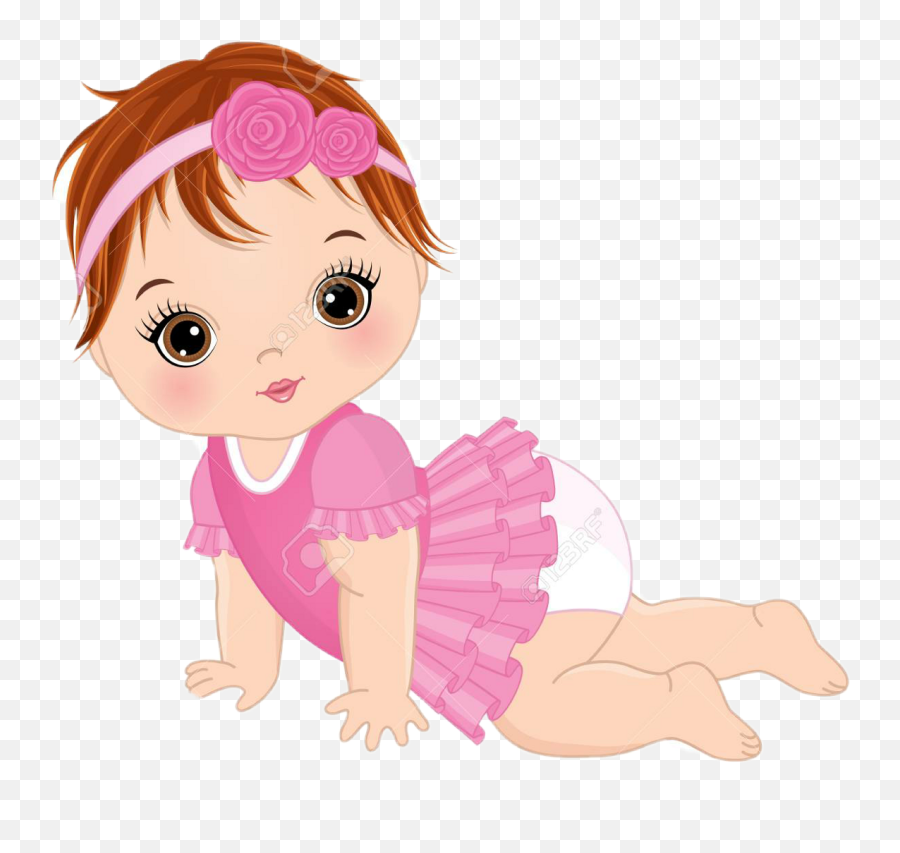 Cute Baby Girl Vector Clipart - Full Size Clipart 1284305 Cute Baby Girl  Cartoon Png,Baby Girl Png - free transparent png images 