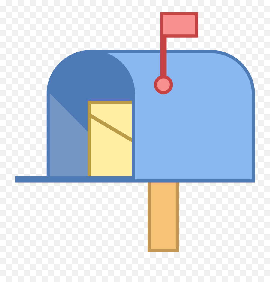 Boîte Aux Lettres Avec Lettre Icon - Office Mail Icon Letter In Mailbox Clipart Png,Auxiliary Icon