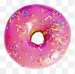 Pink Donut Transparent Background Png - Doughnut With No