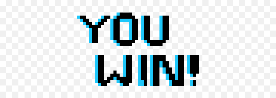You Win Pixel Art Maker - You Win Text Transparent Png,Win Png