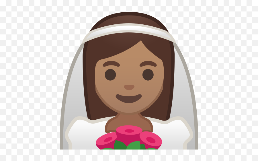 Bride With Veil Medium Skin Tone Icon Noto Emoji People - Emoji Bride Png,Veil Png