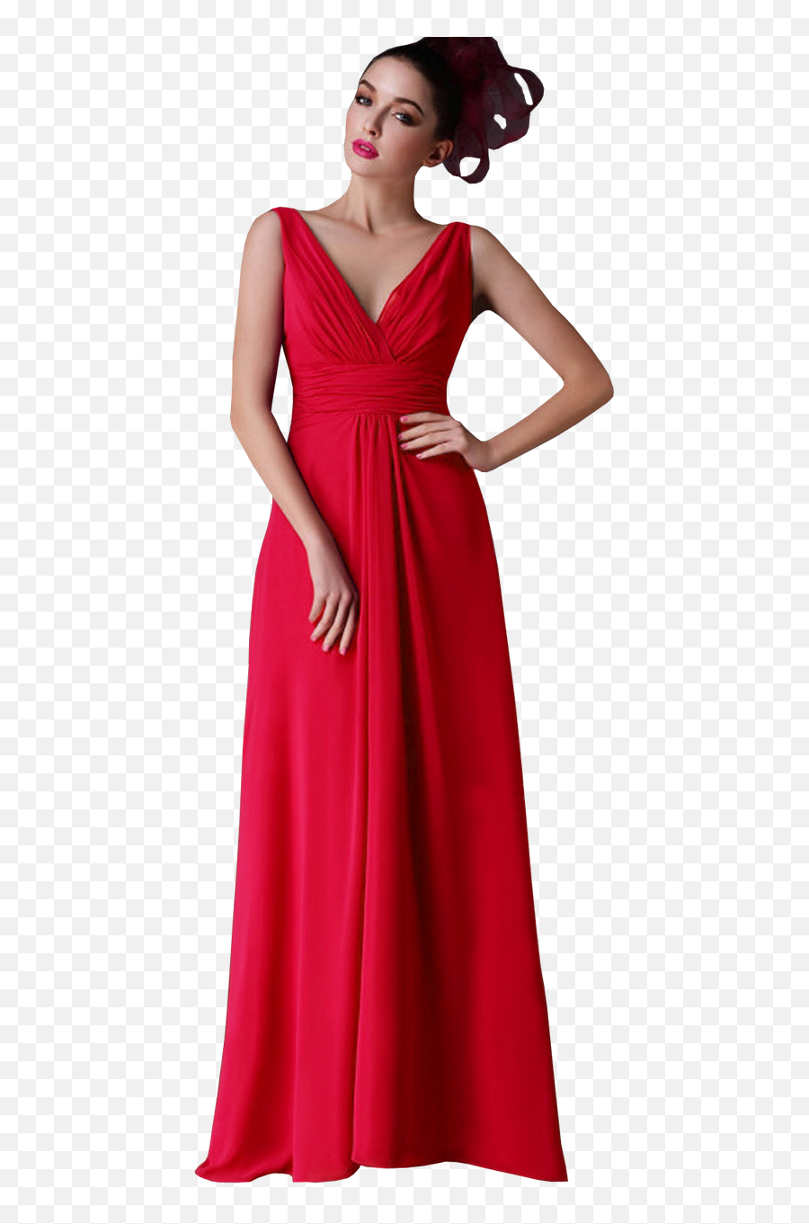 New V - Neck Chiffon Party Prom Dress Gown Png,Prom Dress Png