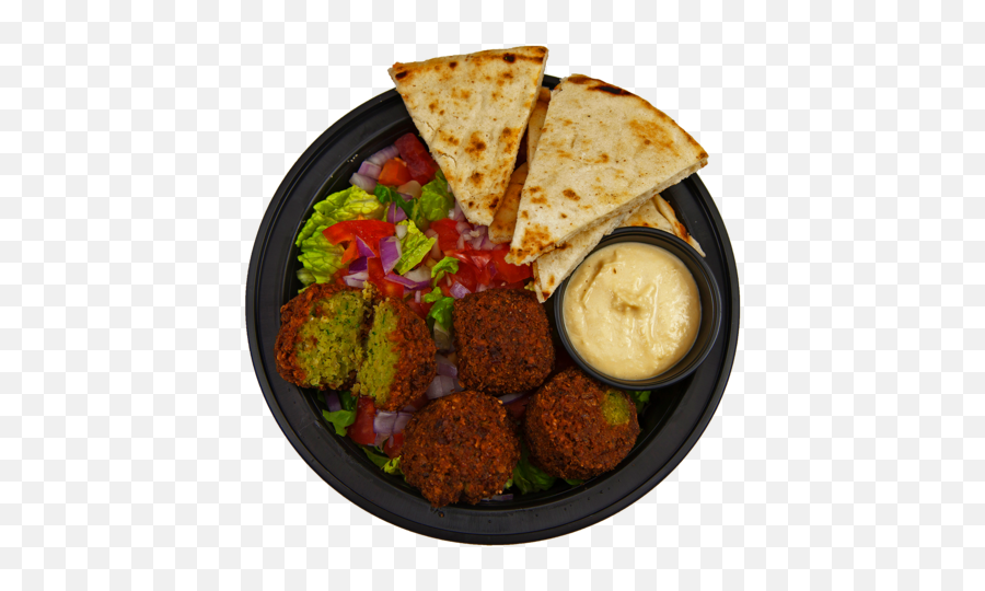 Balanced Vegan Falafel Plate Cal 637 - Quesadilla Png,Falafel Png