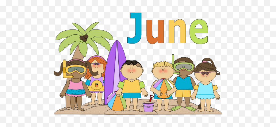 June - Calendarclipart18 Saint Athanasius Catholic Academy Months Of The Year June Png,Calendar Clipart Transparent