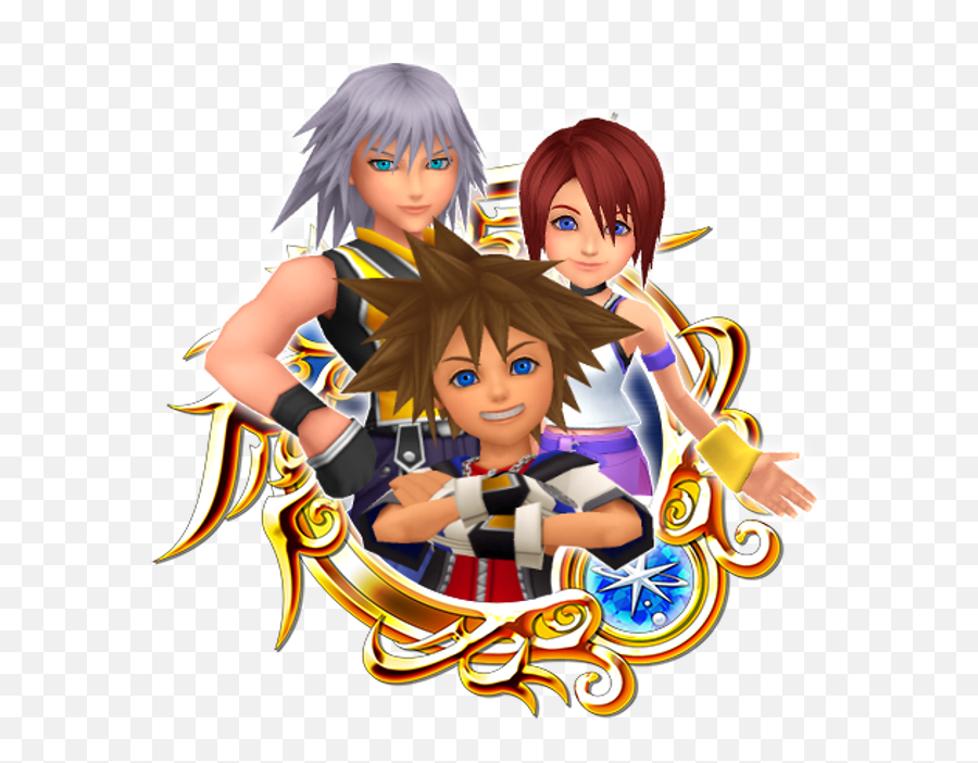 Sora Riku Kairi - Sora Kairi And Riku Png,Riku Png