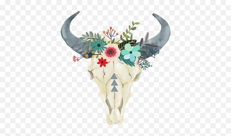 Bull Toro Skeleton Pngstickers Png - Cow Skull Background,Toro Png