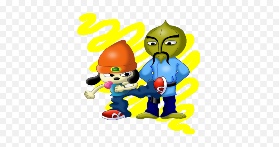 Parappa The Rapper And Master Onion - Cartoon Png,Parappa The Rapper Png