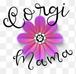 Corgi Mom With Pink Flower Dog Paw Png - African Daisy