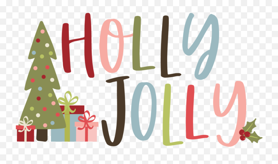 Holly Jolly Embellishment Kit - Christmas Tree Png,Embellishment Png