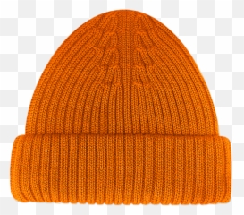 Merino Wool Hat Orange - Beanie Png,Beanie Transparent