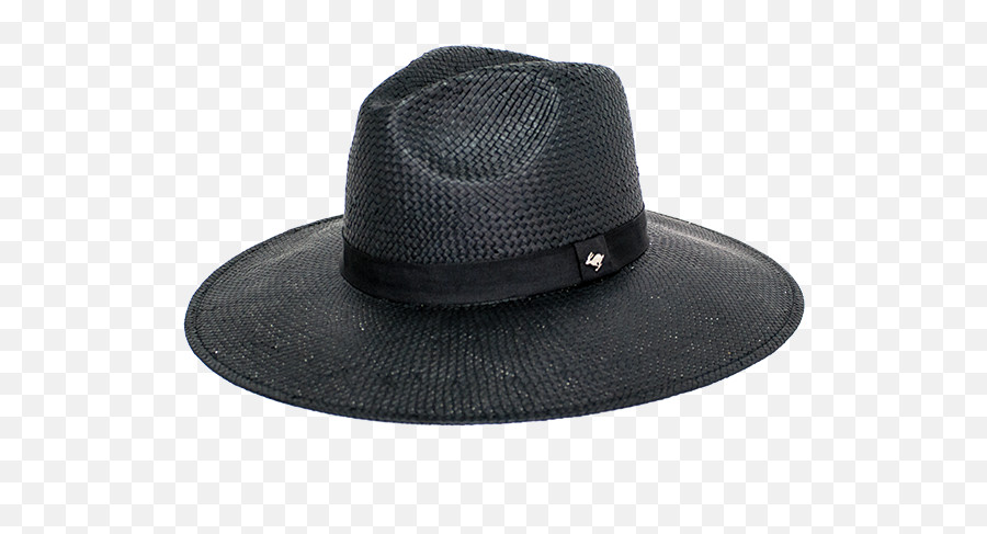 Alexa Wide Brim Straw Hat Black - Hat Full Size Png Fedora,Straw Hat Png