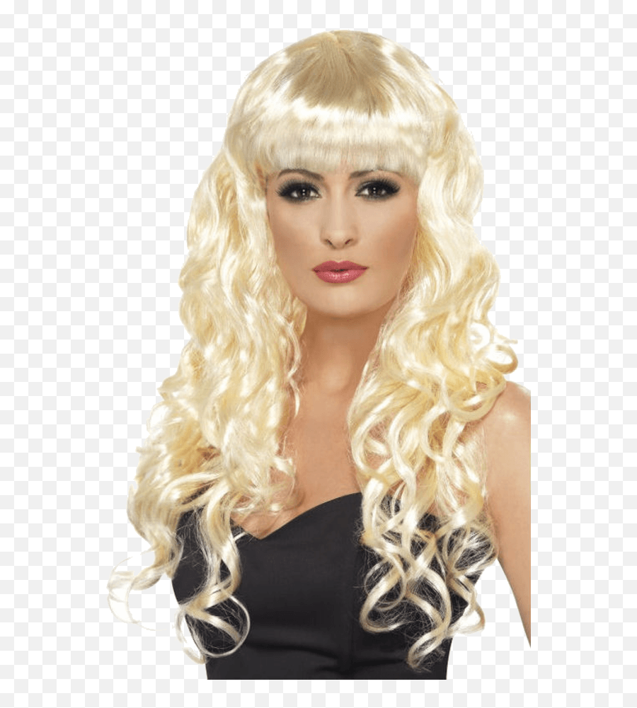 Siren Blonde Wig - Perücke Blond Locken Pony Png,Blonde Wig Png