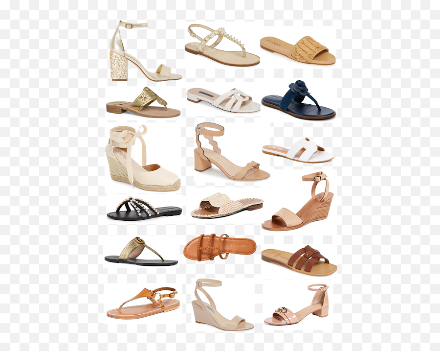 Summer Wind 21 Pairs Of Neutral Sandals For - Basic Pump Png,Sandals Png