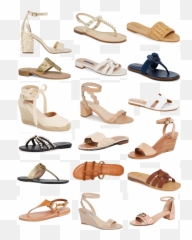 Summer Wind 21 Pairs Of Neutral Sandals For - Basic Pump Png,Sandals Png
