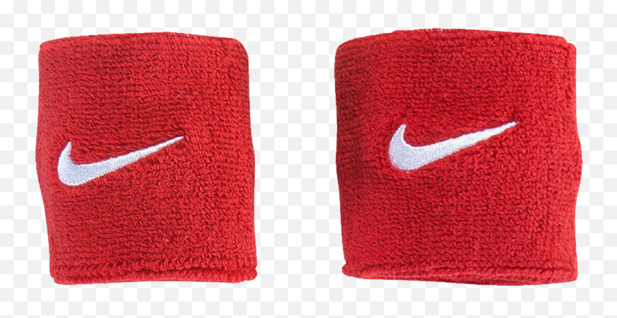 Nike Swoosh Wristbands - White Nike Red Cotton Nike Png,Nike Swoosh Png