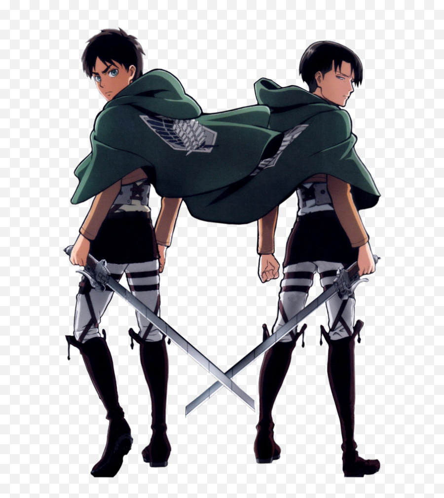 Fight Png - Shingeki No Kyojin Levi Eren Eren And Levi Levi And Eren Png,Fight Png