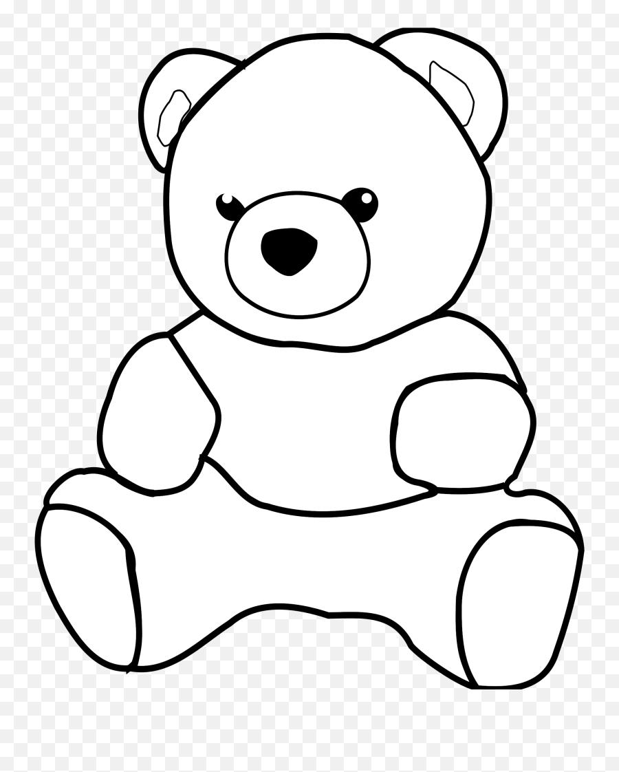Teddy Bearsu0027 Picnic Clip Art - Doraemon Png Download 1995 Simple Teddy Bear Drawing,Doraemon Png