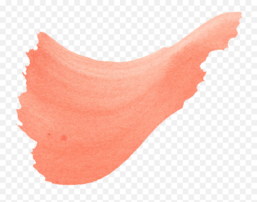 24 Orange Watercolor Brush Stroke Png Transparent - Peach Brush Stroke Watercolor,Paint Brush Stroke Png
