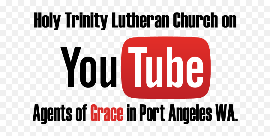Htlc Youtube - Logofullcolor Holy Trinity Lutheran Church Vertical Png,Youtube Logo Font