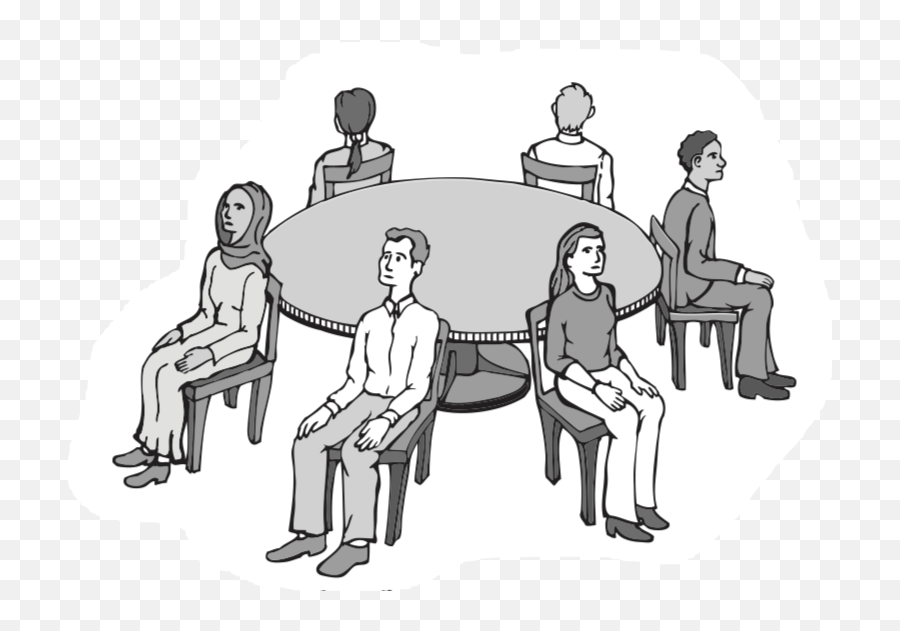 People Sitting Around The Same Table Png