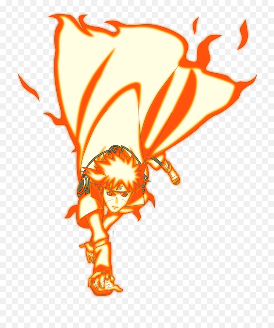 Minato Naruto 4thhokage Anime Kurama - Minato Namikaze Naruto Modo Kurama Png,Naruto Hokage Png