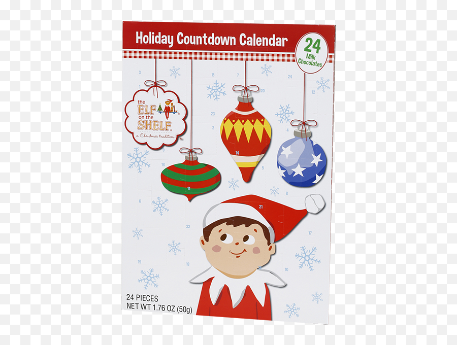 Shelf Countdown Advent Calendar 12ct - Santa Claus Png,Elf On The Shelf Png