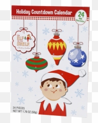 Shelf Countdown Advent Calendar 12ct - Santa Claus Png,Elf On The Shelf Png
