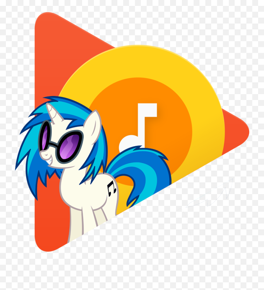 Download Google Play Music Icon Png - Icone Play Music Png Vinyl Scratch Pony,Google Play Music Logo Transparent