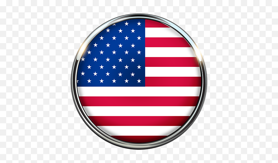 United States Usa Flag - Usa Button Flag Png,American Flag Circle Png