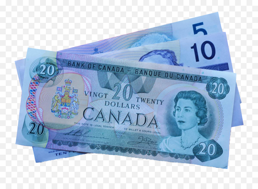 5 10 And 20 Canadian Dollar Notes Png