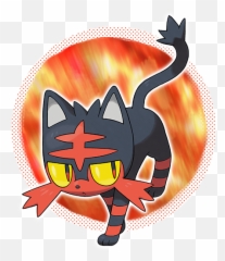 Litten From Pokemon - Litten Pokemon Sun And Moon Png,Litten Png
