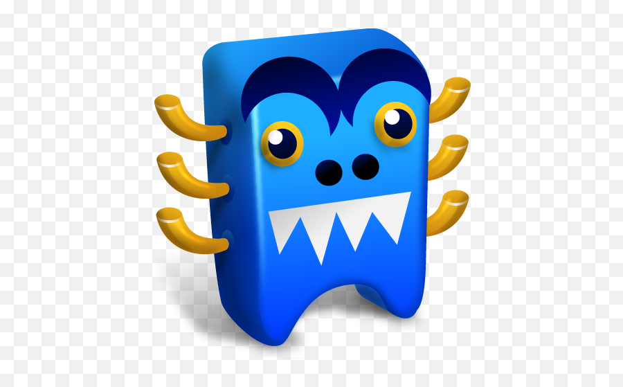 Blue Monster With Big Teeth Icon Png - Creature,Monster Teeth Png