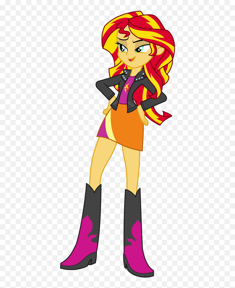 645348 - My Little Pony Humanas Sunset Shimmer Png,Mewtwo Transparent