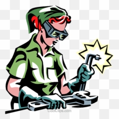 Woman Welding Royalty Free Vector Clip - Women Welding Clip Art Png,Welder Png