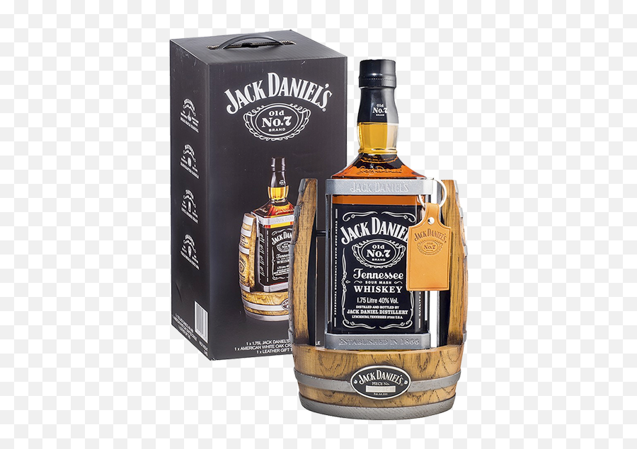 Jack Danielu0027s Old No7 Tennessee Whiskey U0026 Cradle 175l - Jack Daniels Liter Png,Jack Daniels Png