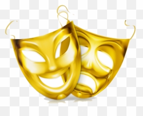Theatre Mask Royalty - free Clip art Golden png Clipart