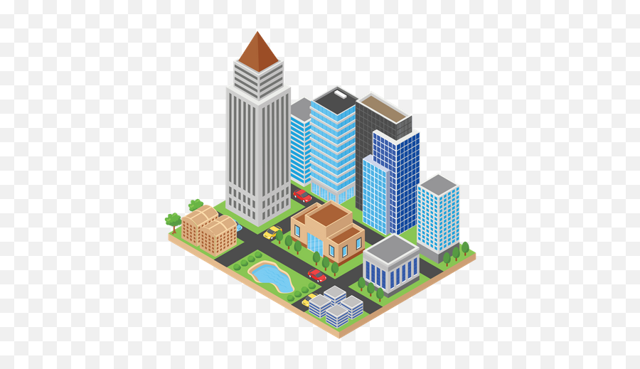 City Buildings Icon - Download In Doodle Style Vertical Png,Skyscrapers Icon