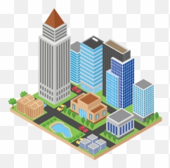 City Buildings Icon - Download Doodle Style Vertical png