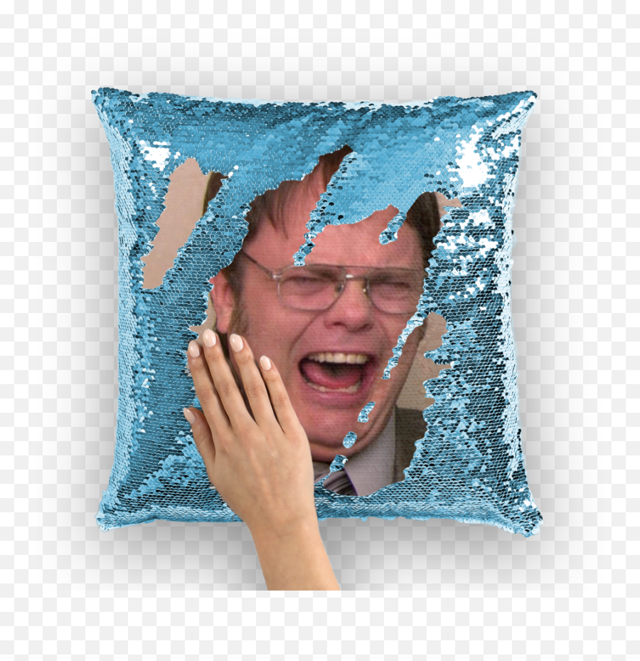 Download Dwight Schrute Sequin Pillow - Nicholas Cage Body Pillow Png,Dwight Schrute Png