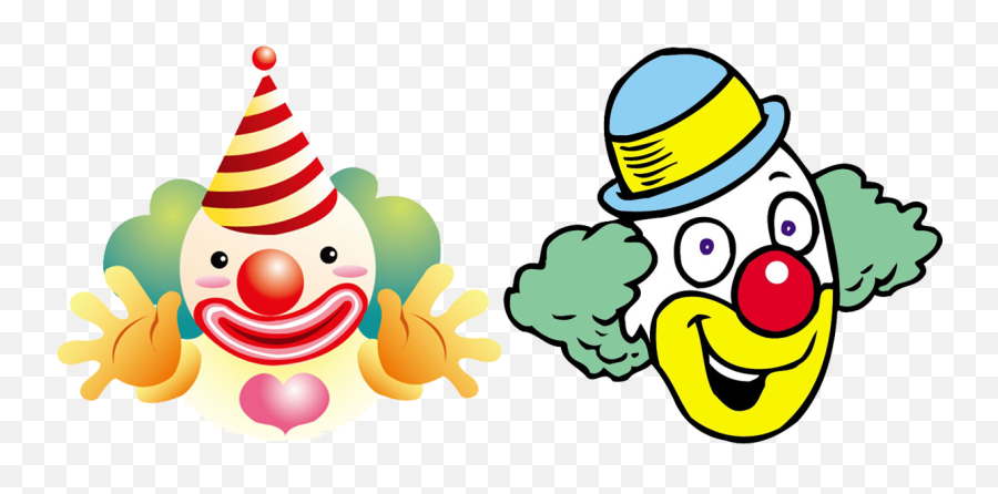 Cartoon Clip Art Circus Character - Cartoon Clown Face Png Clown Face Png Cartoon,Clown Emoji Png