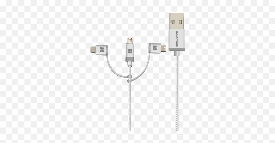 Awei Quick Charge Cable Iphone Usb Fabric 1m - Black Promate Unilink Trio Apple Mfi Trio Ended Charge And Sync Cable With Lightning Png,Jawbone Icon Usb Charger