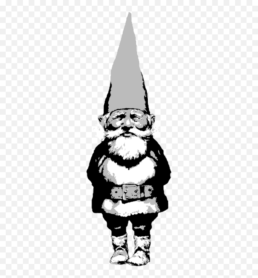 Gnome Vector Black And White Transparent U0026 Png Clipart Free - Garden Gnome Illustration,Gnome Png
