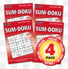 Penny Dell Favorite Sum - Doku Puzzle 4Pack Paperback Vertical png