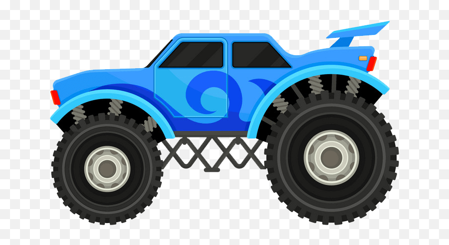 Blue Monster Truck Icon Png Transparent - Clipart World Cartoon Monster Truck,Icon Offroad