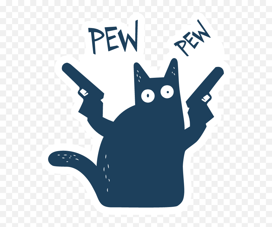 Memes Stickers - Sticker Mania Pew Pew Cat Svg Png,Mlp Desktop Icon Pack