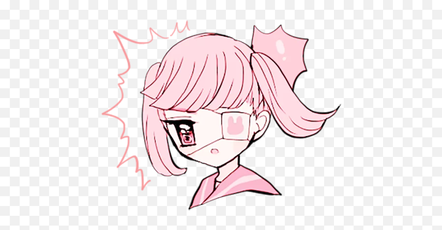 Telegram Sticker From Rabbits And Girls Pink Pack - Girly Png,Pastel Anime Icon