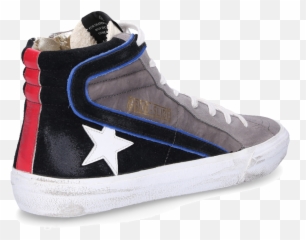 Golden Goose Sneakers Grey Slide - Lace Up png