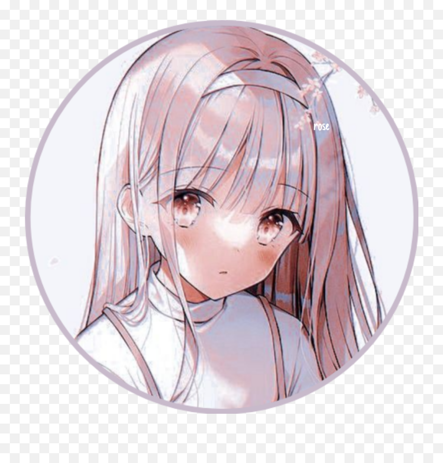 Pin - Anime Girl Pfp Blond Hair Circle Png,Female Base Drawing Icon