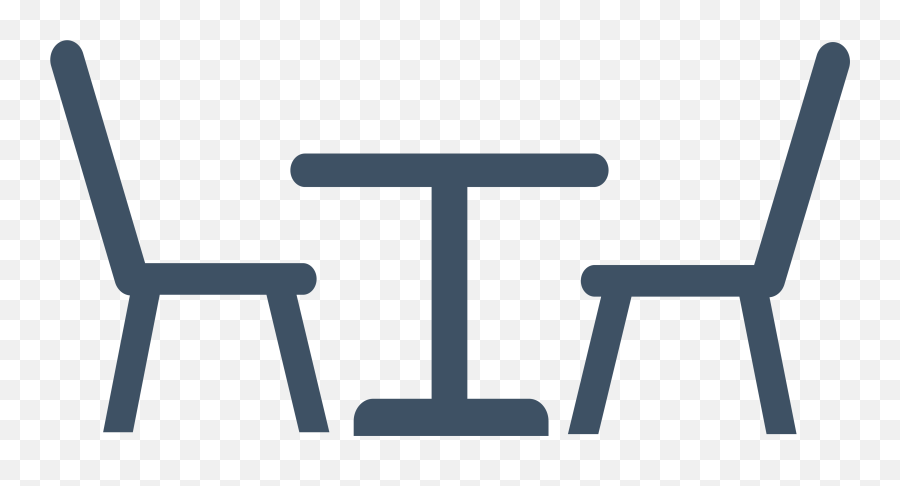 A Dining Table For Two - Chaise Table Logo Full Size Png,Set Table Icon